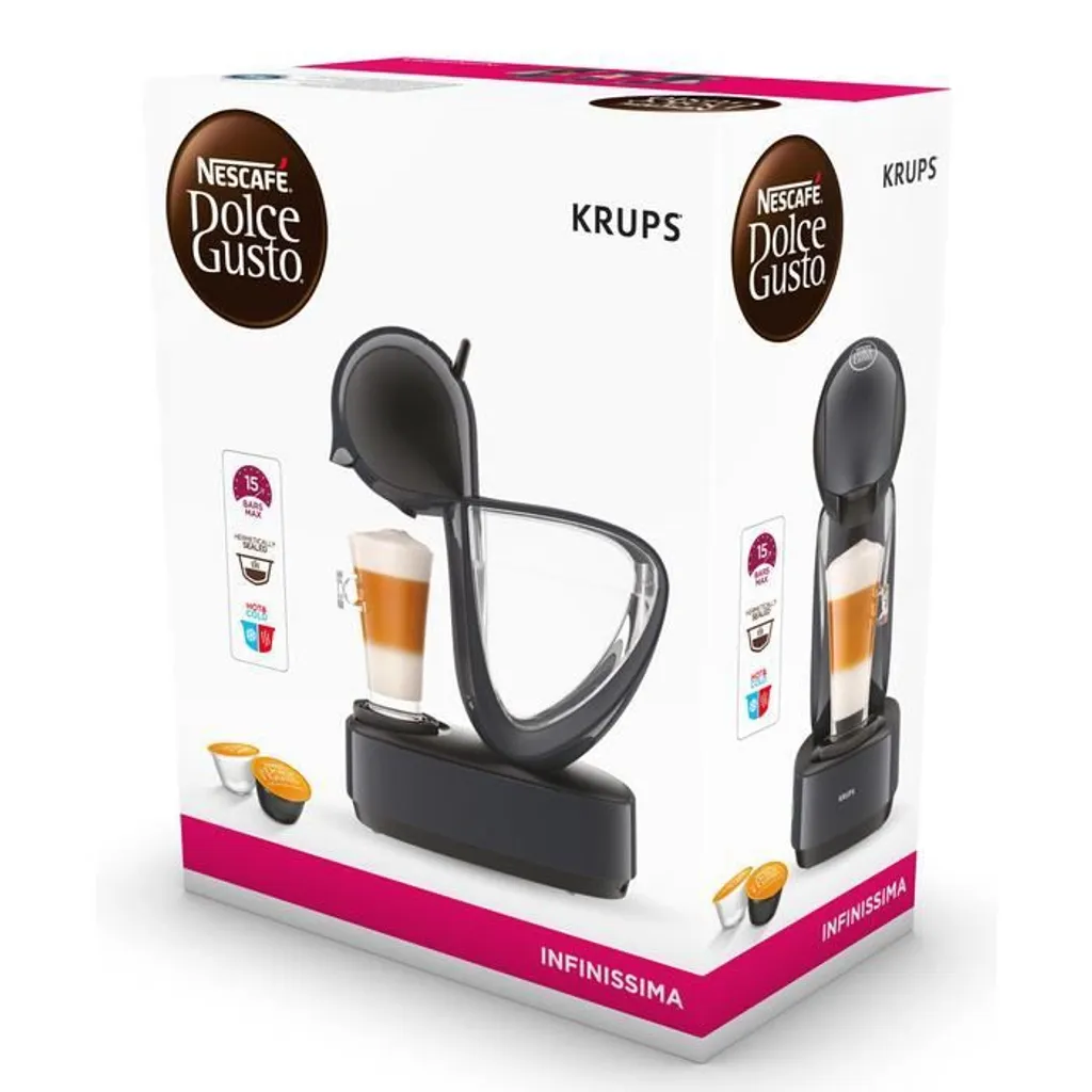 Krups Kapselmaschine KP 173B Nescafe Dolce Gusto Infinissima Cosmic-Grey, Farbe:Cosmic-Grau – Bild 11