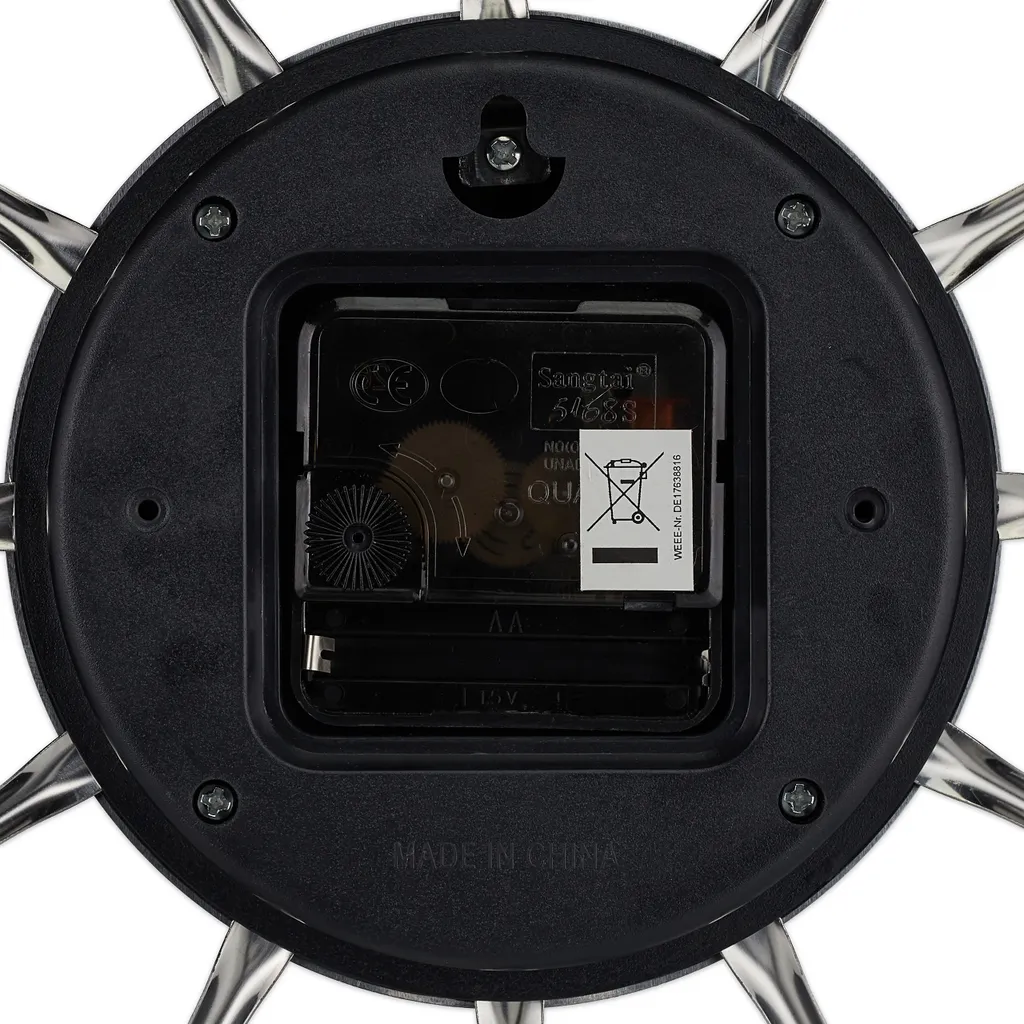 Relaxdays Wanduhr Besteck – Bild 8