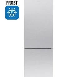 Bomann Kühl-/Gefrierkombination KG 7321.1 Easy Frost Inox-farben 262 Liter