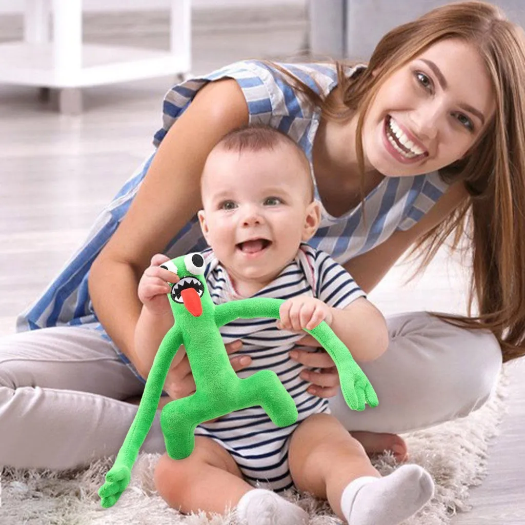 Rossgesund Rainbow-Friends Kuscheltiere Rainbow Friends Horror Game Cuddly Kuscheltieres Birthday Children Party Gifts ,grun,25cm – Bild 5