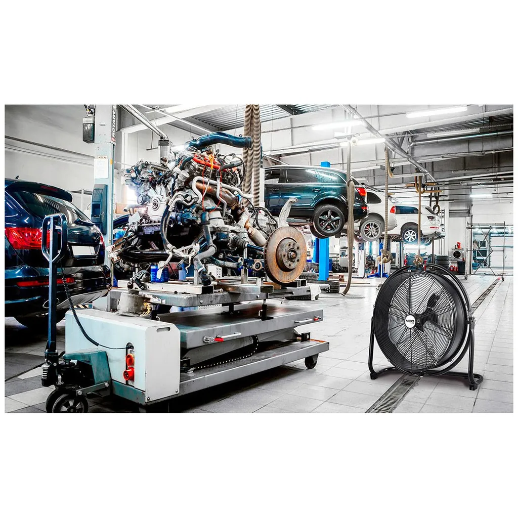 NEO TOOLS Bodenventilator 100 W | Ø 50cm | 3 Stufen| Aus Verchromten Metall | IP44 – Bild 5