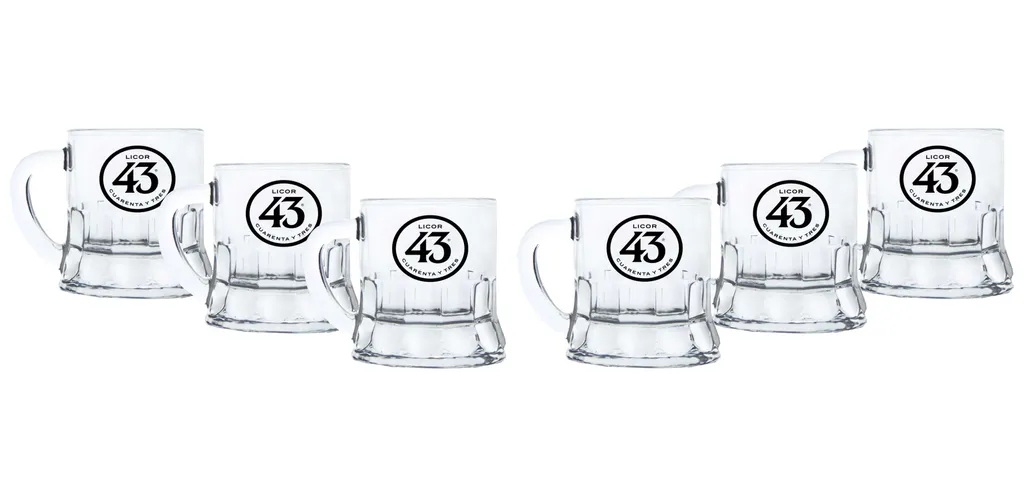Licor 43 Minibeer Glas 6er Set Shotglas Pinnchen Likör Liquor 43er