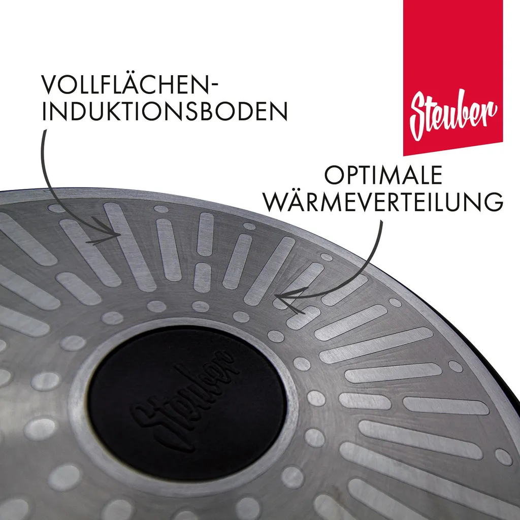 Steuber Aluguss Bratpfanne Ø24 Cm, Ceratherm-Premium Beschichtung, Induktion – Bild 3