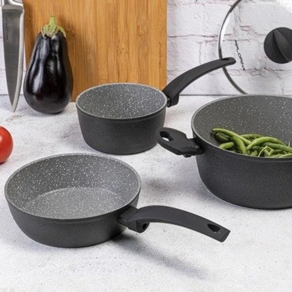 Bratpfanne Ø 28 Cm Antihaftbeschichtet Pfanne FLORINA SALVA – Bild 6