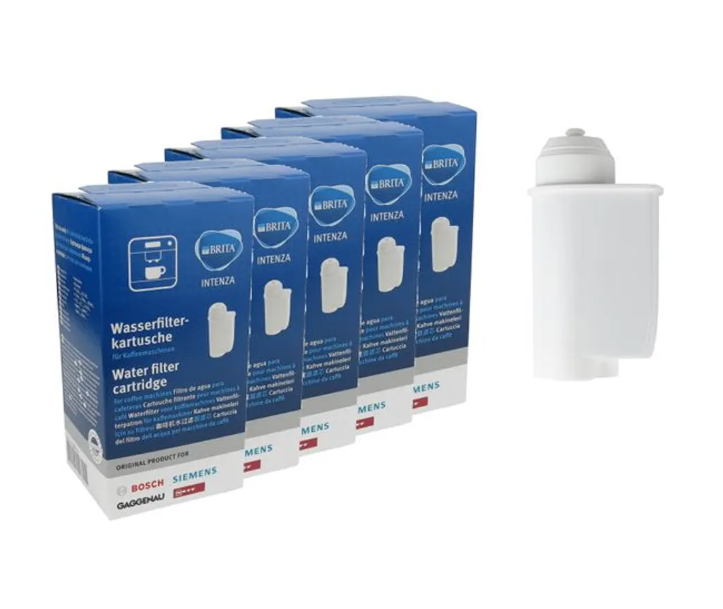 5x Original Brita Intenza Wasserfilter 467873 F. Bosch, Siemens, Gaggenau, Neff TZ70003