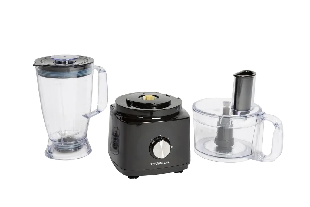 THOMSON Multifunktionsküchenmaschine 750 Watt, Volumen 1,8 Liter, Schwarz – Bild 4