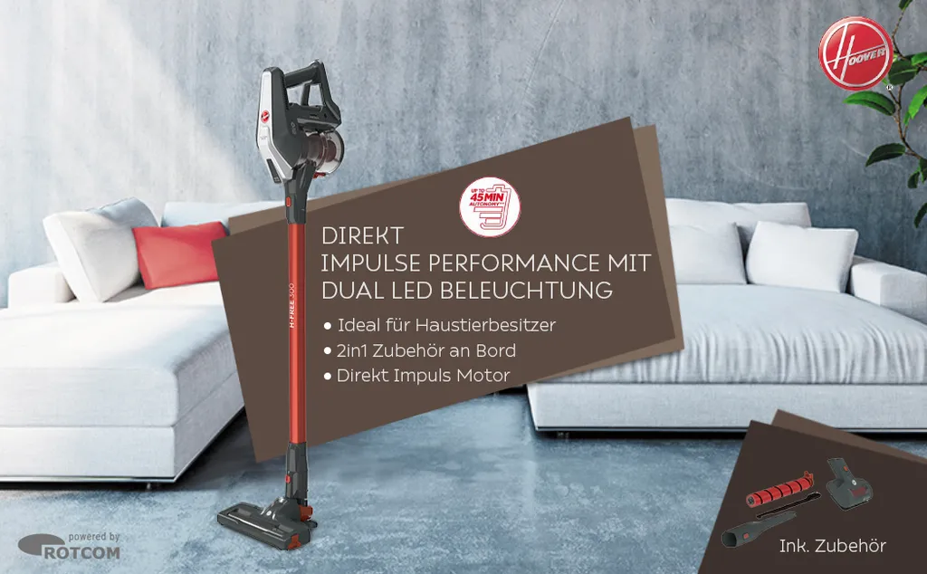 AKKUSTIELSTAUBSAUGER STAUBSAUGER HANDSAUGER 22 V Lithium Ionen Hoover HF322AFP – Bild 9