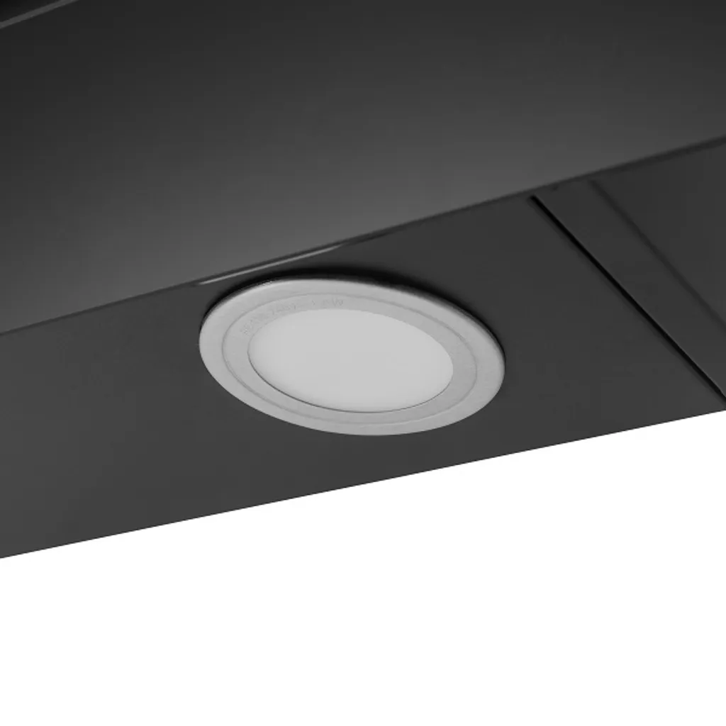 Respekta Dunstabzugshaube Schräghaube Wandhaube Esse Kopffrei 90 Cm Schwarz LED – Bild 6