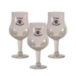 Belgische Brauerei Tripel Karmeliet Bierglas - 33cl (3 Stück)