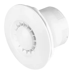 VONLIS Badlüfter Badventilator Deckenlüfter Ventilator Wohnraumlüfter Kugellager Ø 100 Mm Weiß Timer/Nachlauf