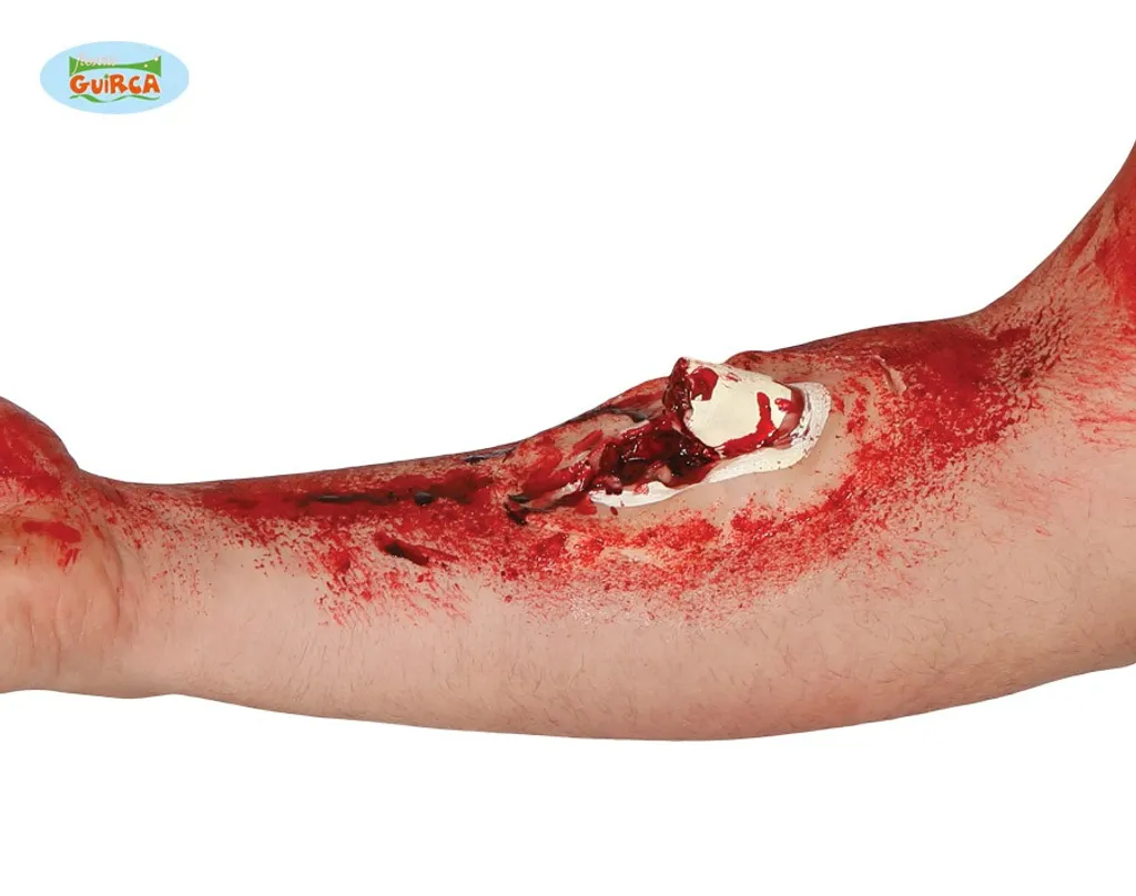 Fiestas Guirca Wunde Mit Freiliegendem Gebrochenem Knochen Zum Aufkleben