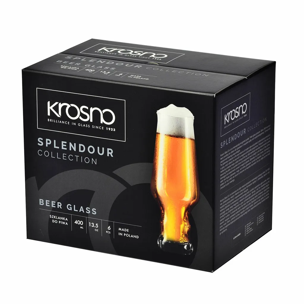 KROSNO Splendour IPA Biergläser, 6er-Set, 400 Ml – Bild 9