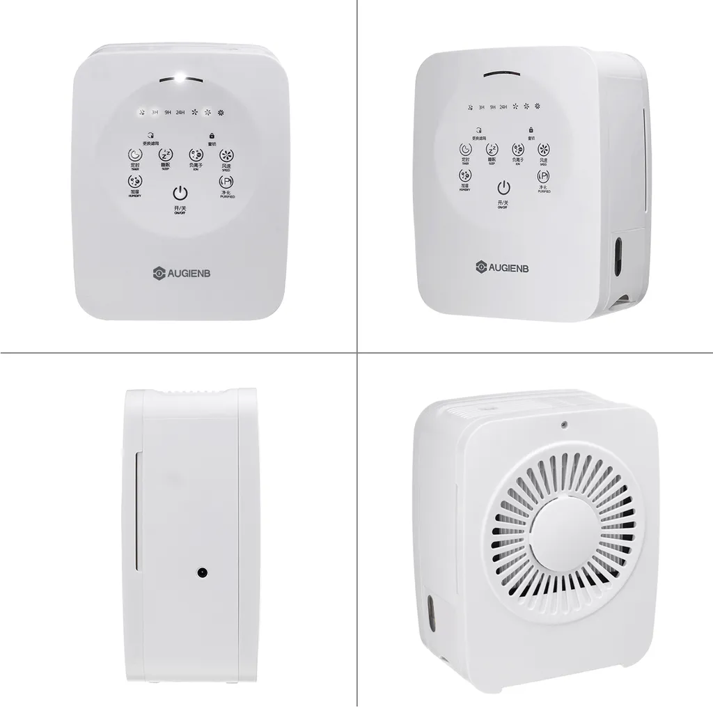 AUGIENB Luftreiniger Luftbefeuchter Allergie HEPA-Kombifilter Rauch Air Purifier – Bild 8