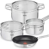 Tefal NORDICA Topfset Edelstahl 6-teilig H852S3 + DUETTO Bratpfanne °20cm