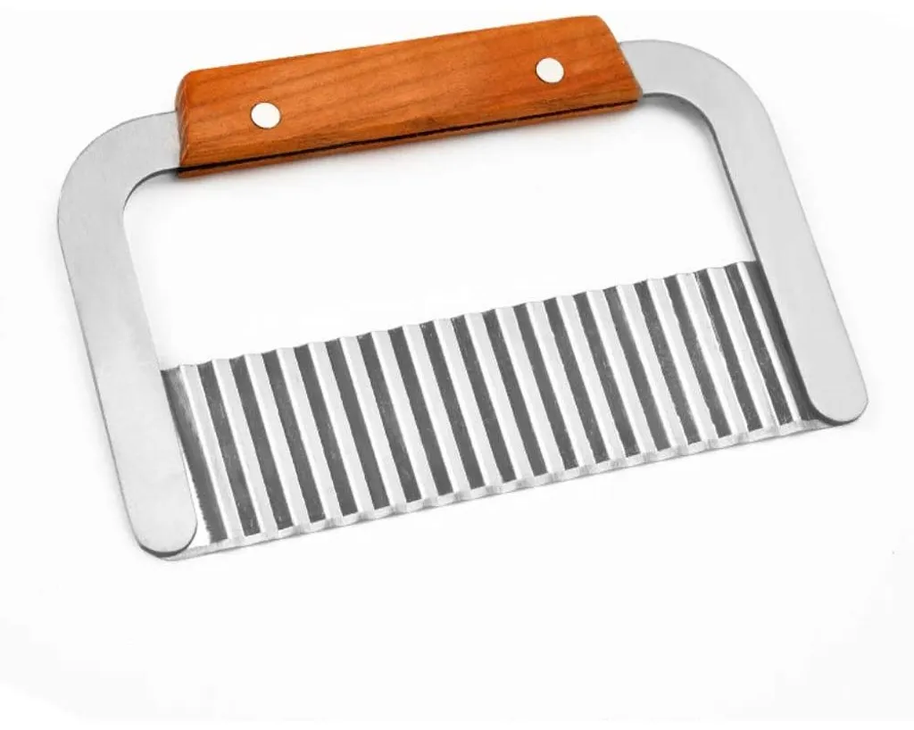 Mmgoqqt Edelstahl Wellenschneider Gemüsehobel, Kartoffelschneider Kartoffel Cutter Seifenschneider Küche Schneidwerkzeug Für Kartoffeln Karotten Gurken Handgemachte Seife – Bild 2