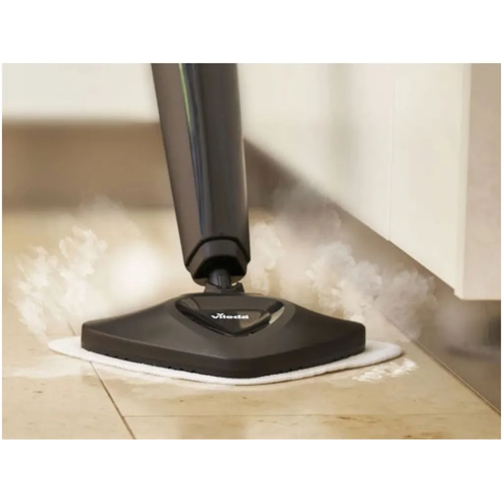 Vileda 168933 Steam PLUS Dampfreiniger Mit Mikrofaserbezug Plus PowerPad, Entfernt Bis Zu 99,9% Bakterien, Ohne Chemie, 3 Dampfeinstellungen, ECO-Verpackung – Bild 3