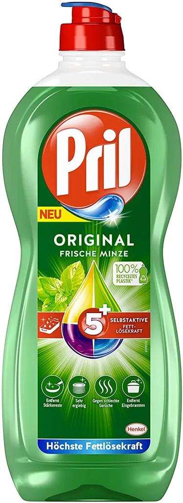 Henkel Pril Frische Minze Für Fett Stärke Hartnäckigste Verschmutzung 675ml – Bild 3