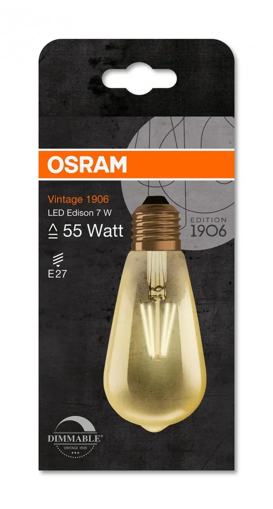 Osram LED Leuchtmittel Vintage 1906 Edison E27 6,5W Warmweiß – Bild 28