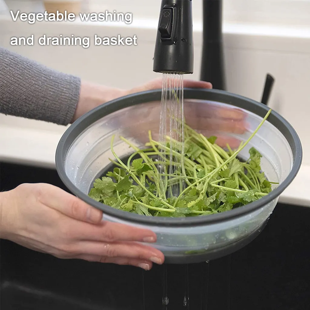 Mmgoqqt Faltbare Mikrowellen-Abdeckplatte Für Lebensmittel, Belüftet, Faltbar, Spritzwassergeschützt, Mikrowellen-Spritzschutz, BPA-freies Silikon & Kunststoff Und Spülmaschinenfest ,Ink-blue Colour – Bild 4