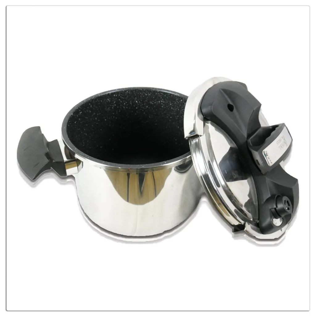 Royal Swiss Induktion Schnellkochtopf 6 L Koch Topf Kochtopf Dampfkochtopf EDELSTAHL – Bild 4