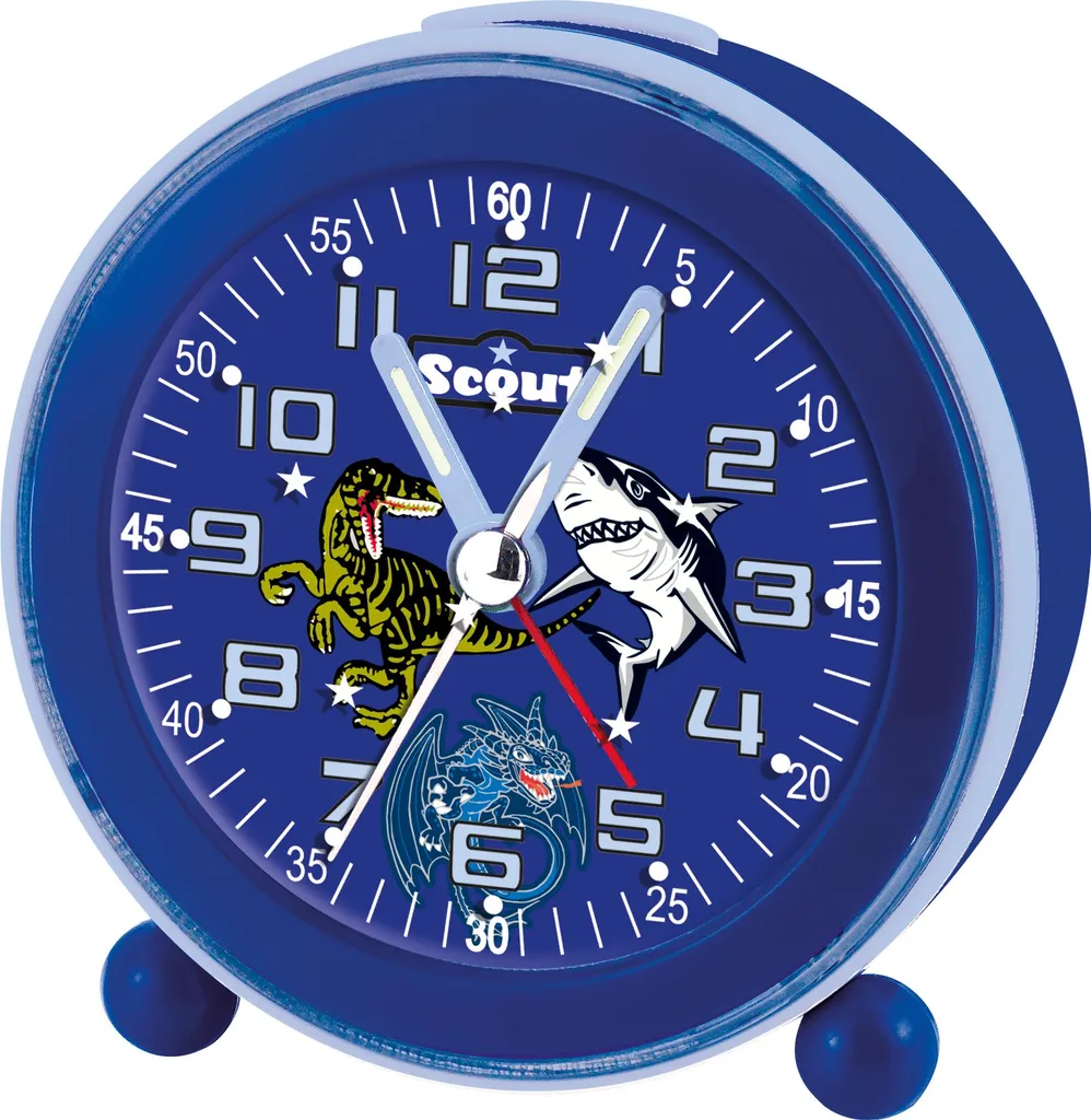 Scout Jungen Wecker Alarm Clock NightLight LED Blau 280001007