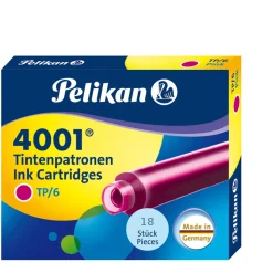 18 Pelikan Tintenpatronen 4001® / Füllerpatronen / Farbe: Pink