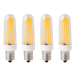 PMS 4x E14 LED Glühbirne 4W Warmweiß COB Mini Dimmbar Birne Leuchtmittel