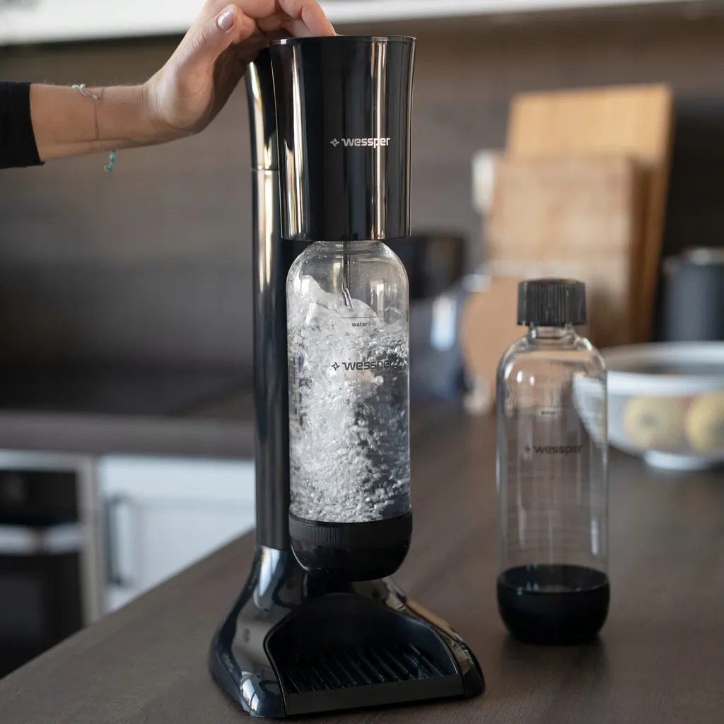 Wessper Saturator Set Mit Sodastream Zero-Sirupen | Water Saturator | Zero-Sirupen | Water Carbonation Kit Schwarz – Bild 3