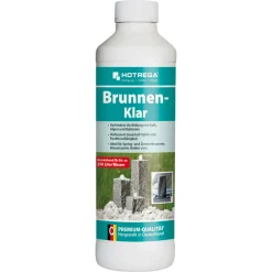 HOTREGA Brunnen Klar 500ml - Profi Brunnenreiniger Für Garten- Und Zimmerbrunnen