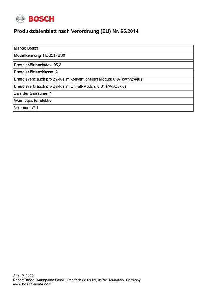 Bosch HEB517BS0, Serie | 6, Einbau-Herd, 60 X 60 Cm, Edelstahl – Bild 8