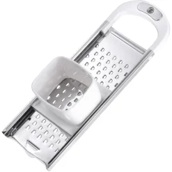 Westmark Spätzlehobel Mit Teigschlitten, Für Topfdurchmesser Bis Zu 28 Cm, Rostfreier Edelstahl/Kunststoff, Fädle, Weiß/Silber, 61222270