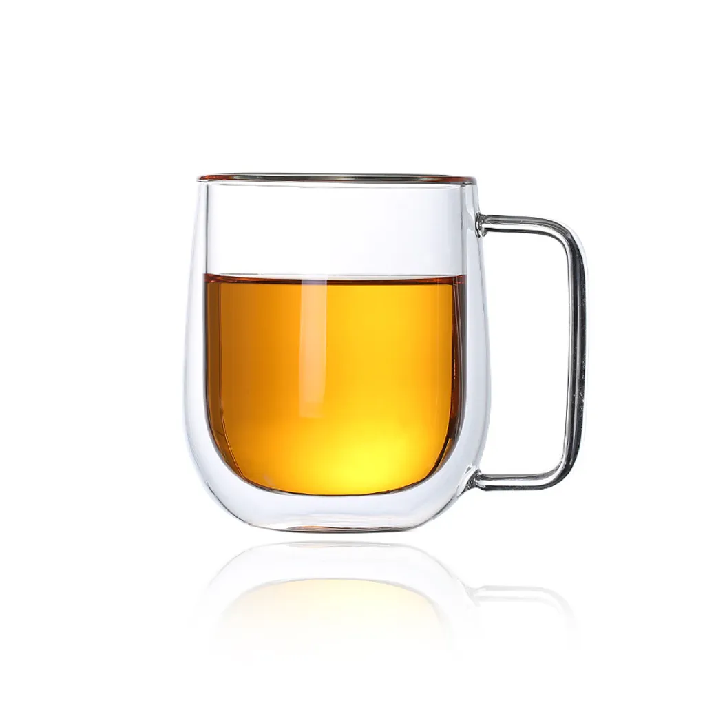 Giantbag Berlin Doppelwandiges 2 X 250 Ml 2 Stück Set Cappuccino Gläser - Spülmaschinen- Und Mikrowellensicher - Doppelwandige Gläser, Schwebeeffekt, Thermogläser, Hitzebeständiges Teeglas, Kaffeeglas Tasse (8.5 Oz) – Bild 3