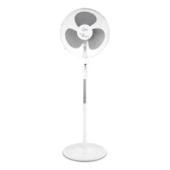 SUNTEC Ventilator Leise | Stand Standventilator CoolBreeze 4000 | Leise 40 Cm Durchmesser, 50 Watt | Fan Windmaschine Weiss | Für Bett, Schlafzimmer, Büro, Wohnung, Terrasse