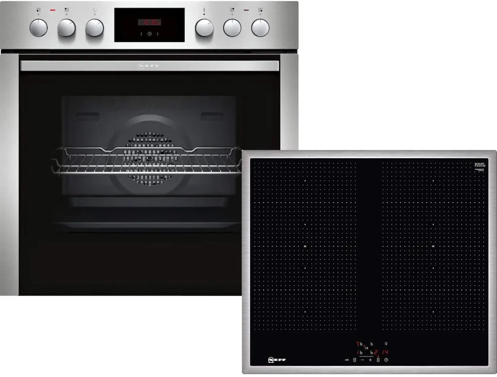 Neff XED456I Einbauherd-Set Mit Induktions-Kochfeld, SCHOTT CERAN® - Edelstahl