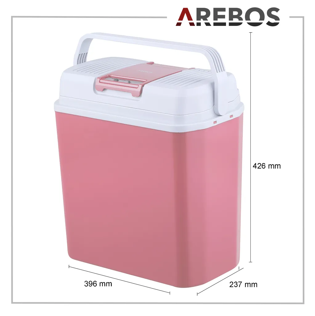AREBOS 20 Liter Kühlbox Elektrisch, Klein, Zum Kühlen Und Warmhalten, Mit ECO Modus, 12/230 V Für Auto Und Steckdose, Kühltasche, Isoliertasche – Bild 5
