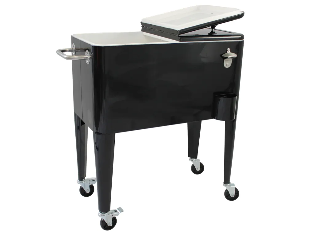 Kailua Cooler - Amerikanische Kühlbox, Kühlwagen, Party Getränkekühler, Schwarz – Bild 4