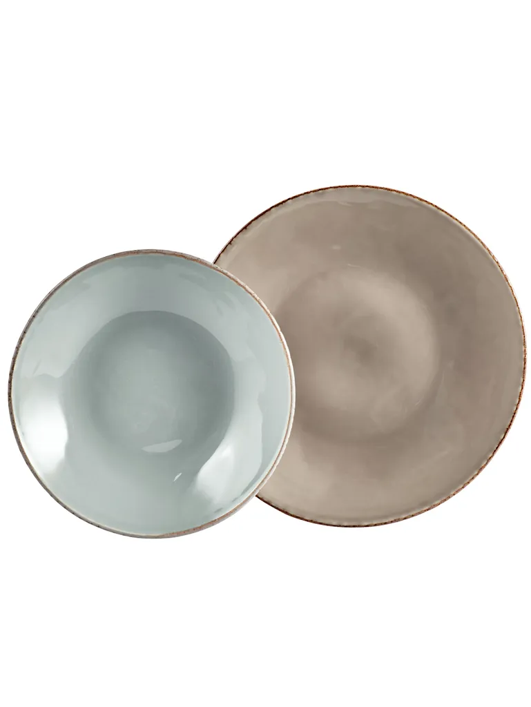 Creatable Porzellanhaus CreaTable 14397 Tafelservice Organic Oslo Für 6 Personen, Steingut (1 Set, 12-teilig) – Bild 2