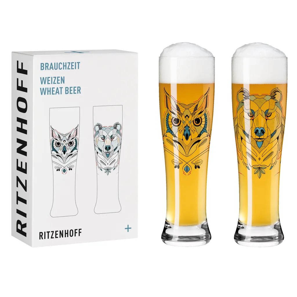 Ritzenhoff Brauchzeit Weizenbierglas-Set #1, #2 Von Andreas Preis