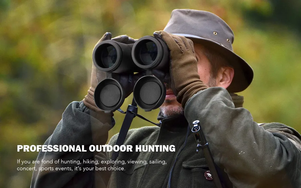 Usogood Fernglas Erwachsene 10x42 HD Kompakte Ferngläser Wasserdicht Für Die Vogelbeobachtung, Jagd, Wandern, Geschenke, Mit Smartphone-Adapter, 10X Zoom, 1000m Sichtfeld – Bild 6