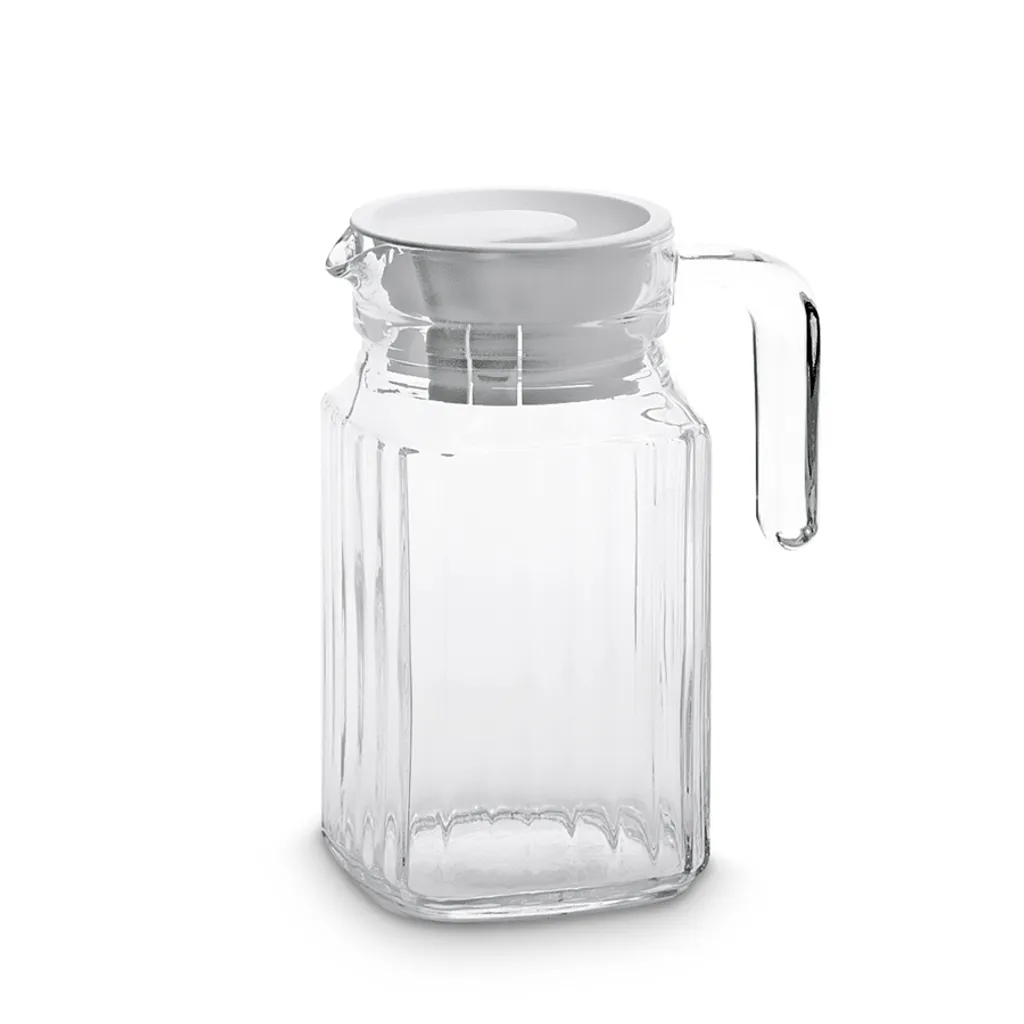 Esmeyer Arcoroc Glaskrug "Quadro" Mit Deckel 0,5 Liter – Bild 8