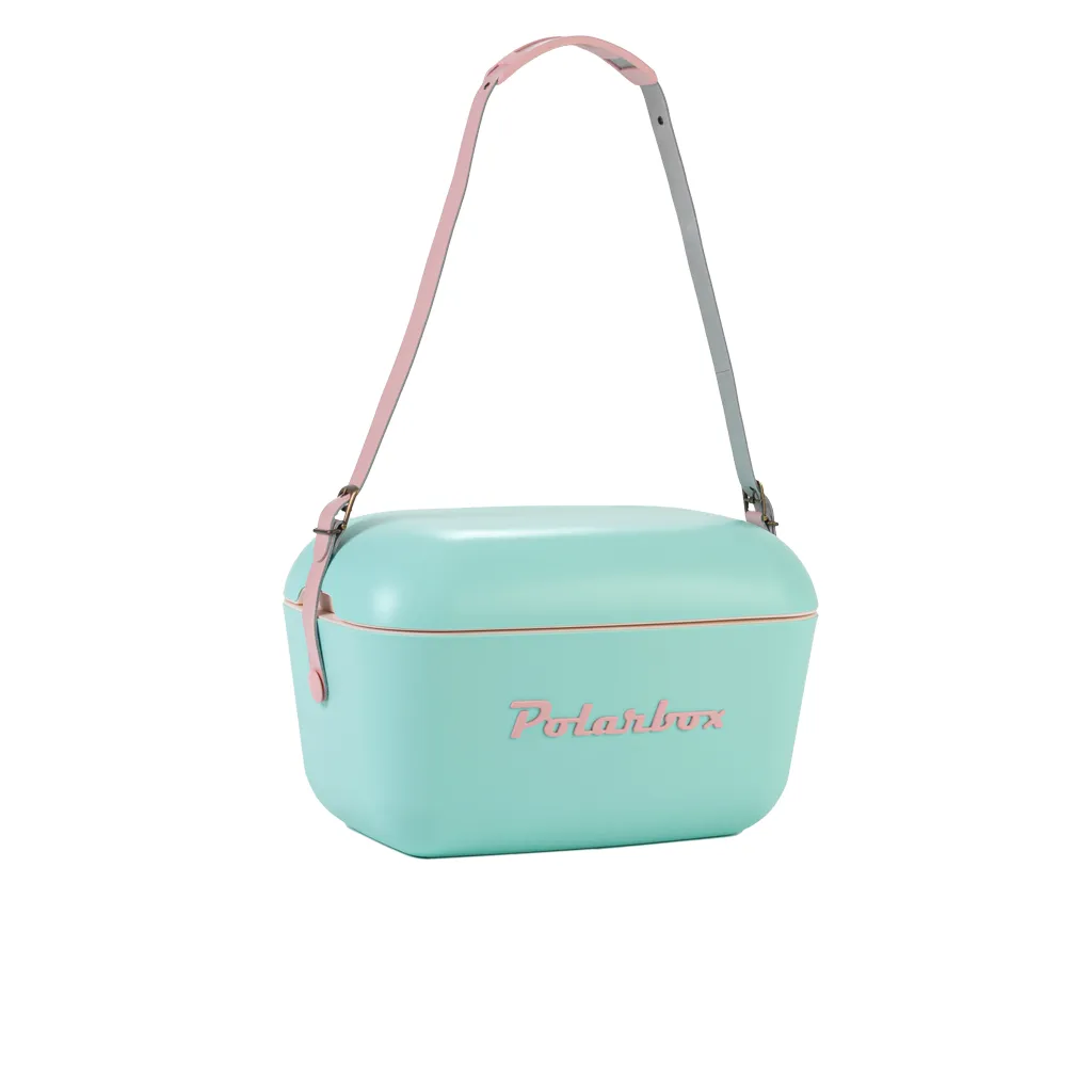 Kreher Technik Kühlbox | Passive Kühlbox | Kühltaschen Polar In Retro Vintage Design Aus Kunststoff Mit Polystyrol (Airpop) Thermische Isolierung, 12L In Türkis – Bild 2