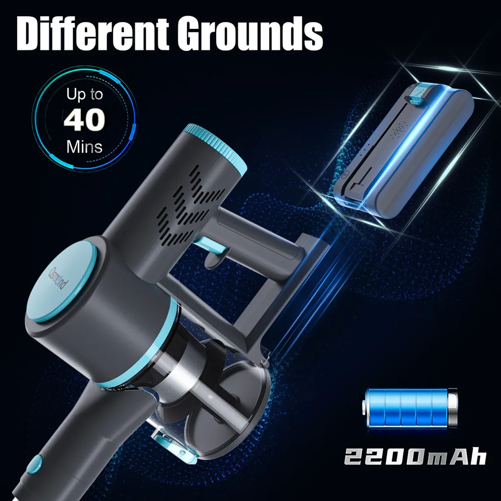 OSMOND 160W 12KPa Akku Handstaubsauger 3in1 Staubsauger Beutellos Kabellos – Bild 10