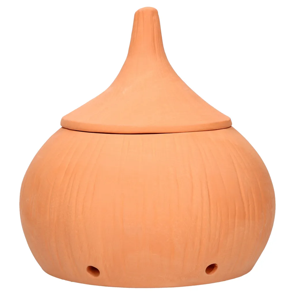 Mambocat Zwiebeltopf Onni Terrakotta Vorrats-Dose Mit Deckel Zur Aufbewahrung Von Ca. 900g Zwiebeln – Bild 4