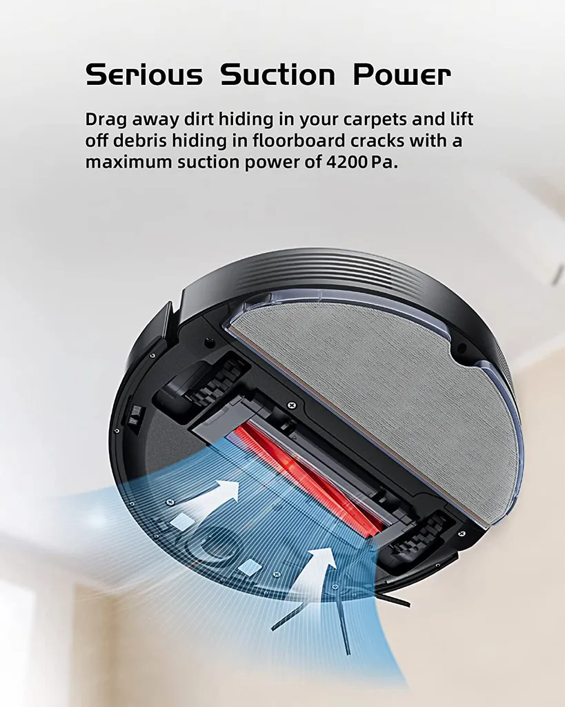 Roborock Q7 Max Staubsauger Saugroboter Kehrroboter 4200Pa Sonic LiDAR EU Schwarz (S5 MAX Update) – Bild 10