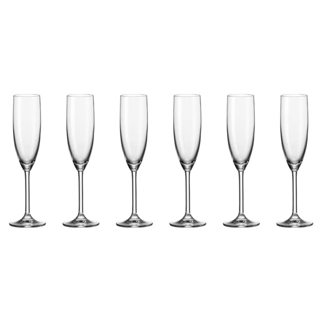 Leonardo Daily Sektglas, 6er Set, Champagnerglas, Proseccoglas, Glas, 210 Ml, 35243 – Bild 2