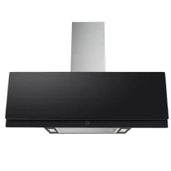 PKM Dunstabzugshaube Vertikalhaube Wandesse Kopffreihaube V1-90A+BTY 90cm Schwarz