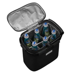 Anndora Flaschenträger Für 6 Flaschen Mit Kühlfunktion - Schwarz - Schwarz