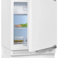 Exquisit Unterbaukühlschrank UKS130-4-FE-010F | Festtürmontage | 121 L Nutzinhalt | Weiß