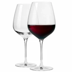 KROSNO Rotweingläser Pinot Noir | Set Von 2 | 700 ML | Kristallglas | Duet Kollektion | Ideal Für Zuhause, Restaurants Und Empfänge | Spülmaschinenfest