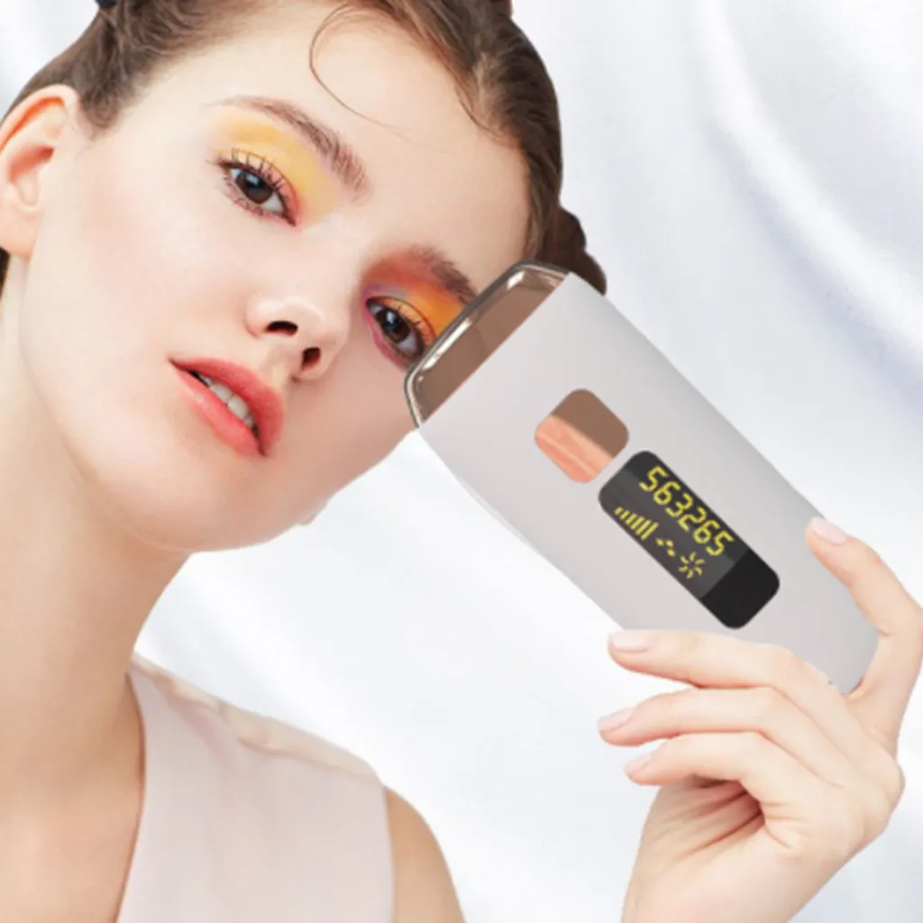 Mmgoqqt Laser Haarentfernungsgerät Für Frauen Und Männer Permanent Mit Eiskühlfunktion IPL Haarentfernung Zu Hause Upgraded Auf 999.999 Blitze Für Gesicht Achseln Beine Arme Bikini Linie,White – Bild 3